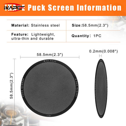 IKAPE V4 Ultra-thin Espresso Puck Screen, Thick 0.2mm