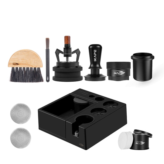 IKAPE Espresso Tools Set ABS V2 Knock Box All Black Kit