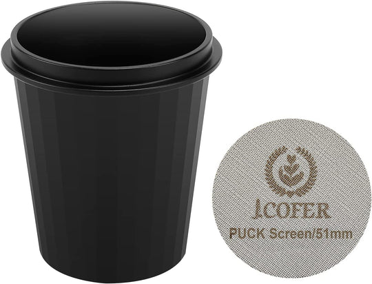 IKAPE Espresso Puck Screen, Reusable Professional Barista Portafilter Coffee Dosing Cup