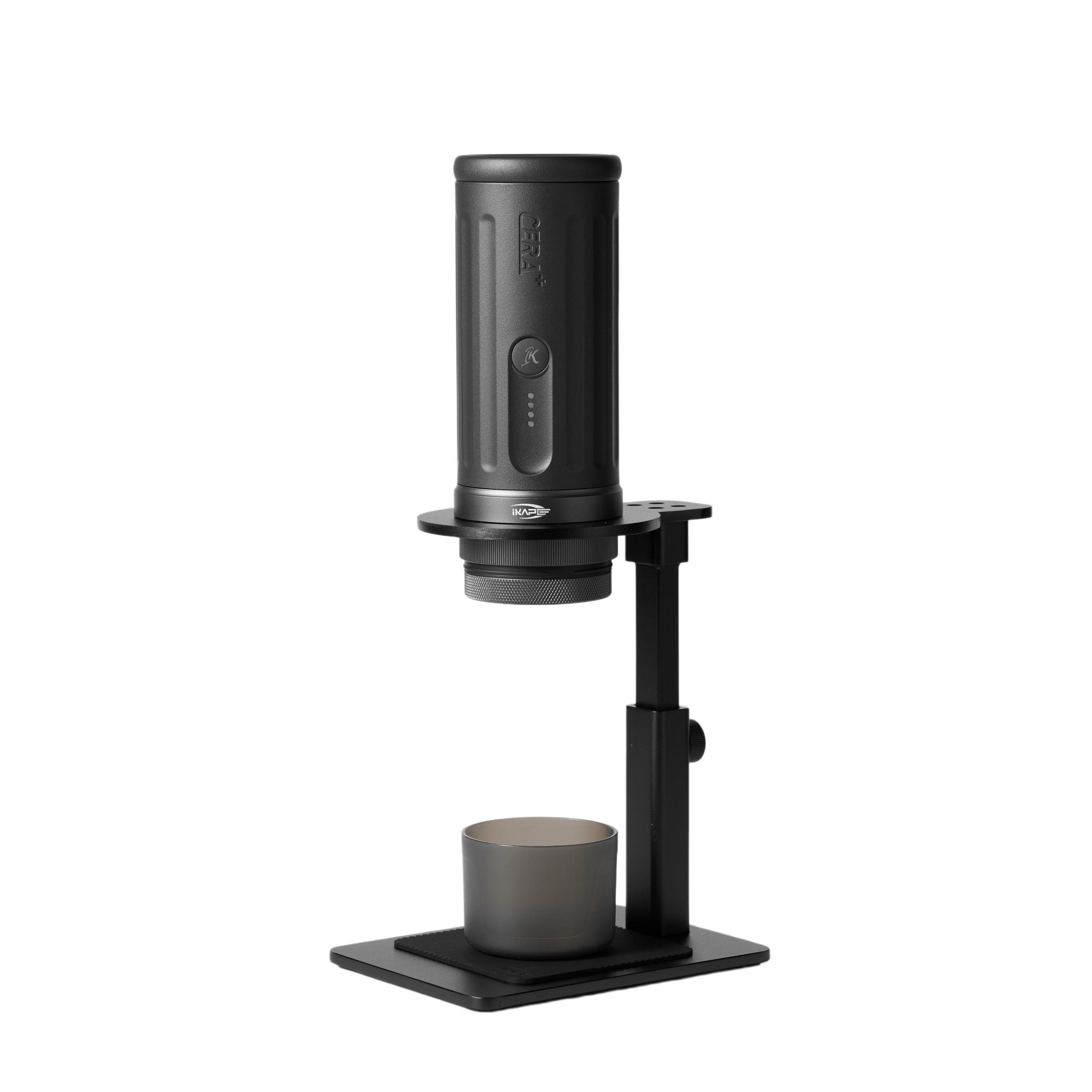 IKAPE Portable Coffee Maker with Heating Function and 51mm Bottomless Basket- KAPO K2(With stand)
