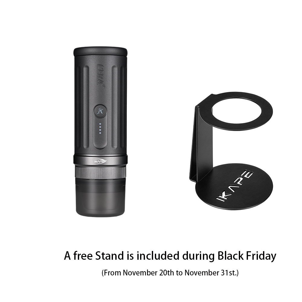 IKAPE Portable Coffee Maker with Heating Function and 51mm Bottomless Basket- KAPO K2