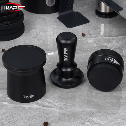 IKAPE Espresso Tamper Distributor Blind Shaker Cup Sets(All Black)