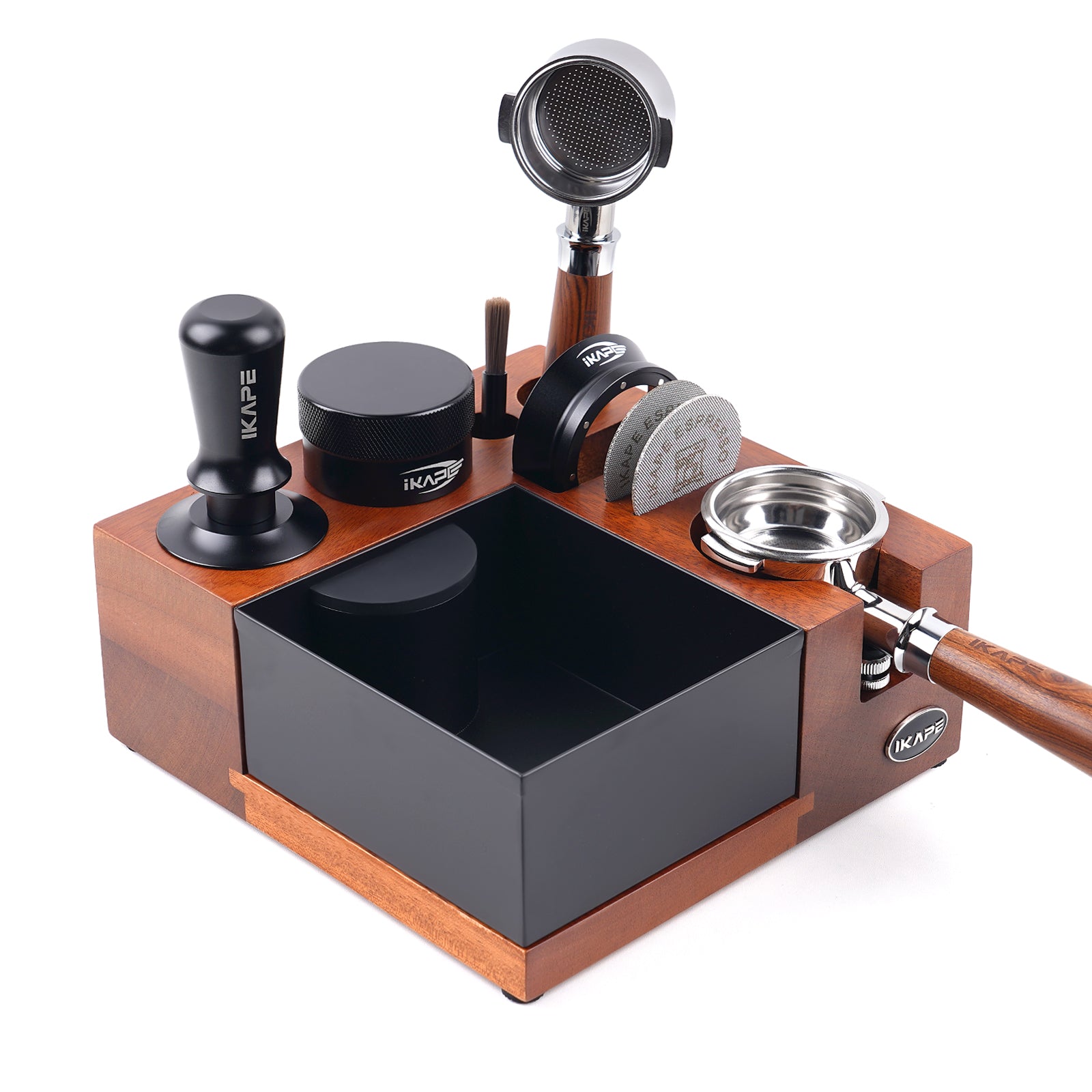 IKAPE V5 Espresso-Stampfer 51 Mm – Mit Sound-Feedback & 3 Federn (6,8/11,3/13,6 Kg), Für Gleichmäßiges Tampern