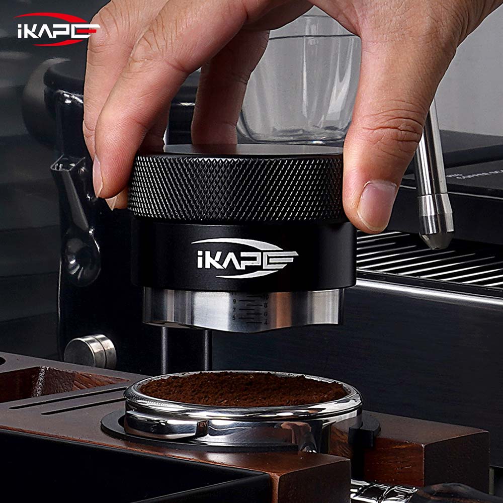 IKAPE Coffee Distributor, Espresso Gravity Distributor (Black)