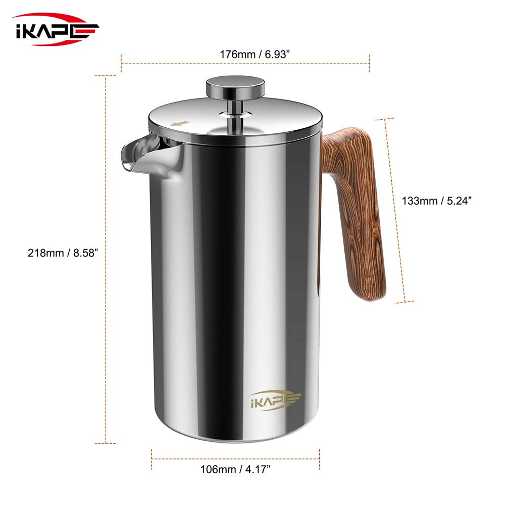 IKAPE Coffee French Press Coffee Maker