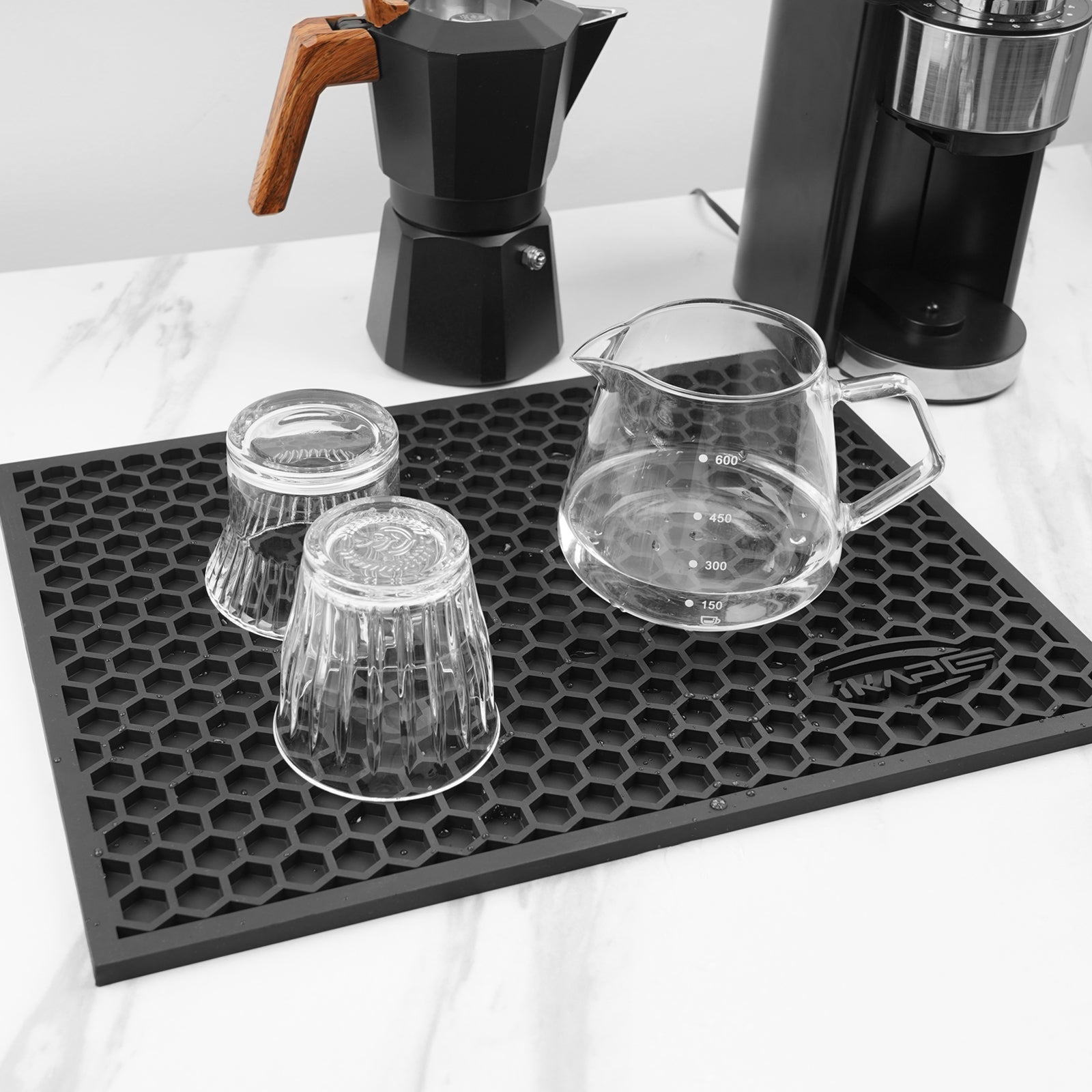 IKAPE Drying Coffee Maker Mat, Multi-functional Water Filter Mat - Thumbnail 4