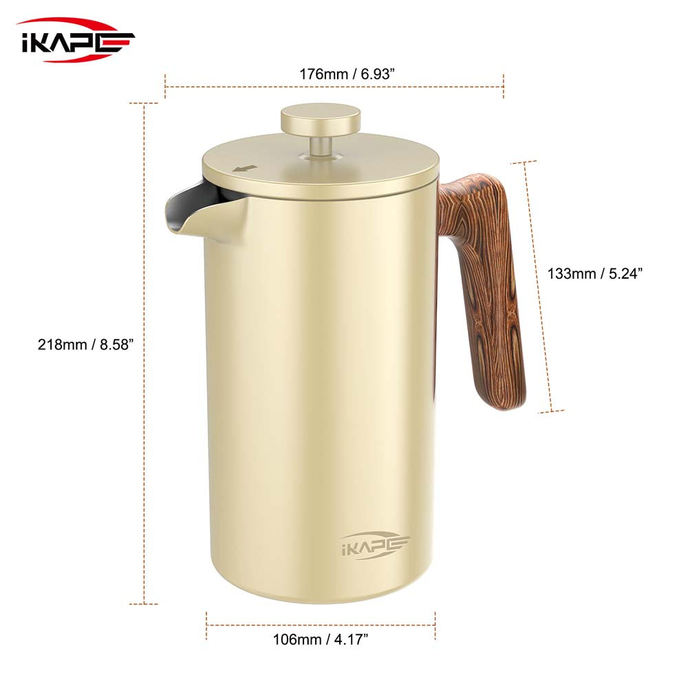 IKAPE Coffee French Press Coffee Maker