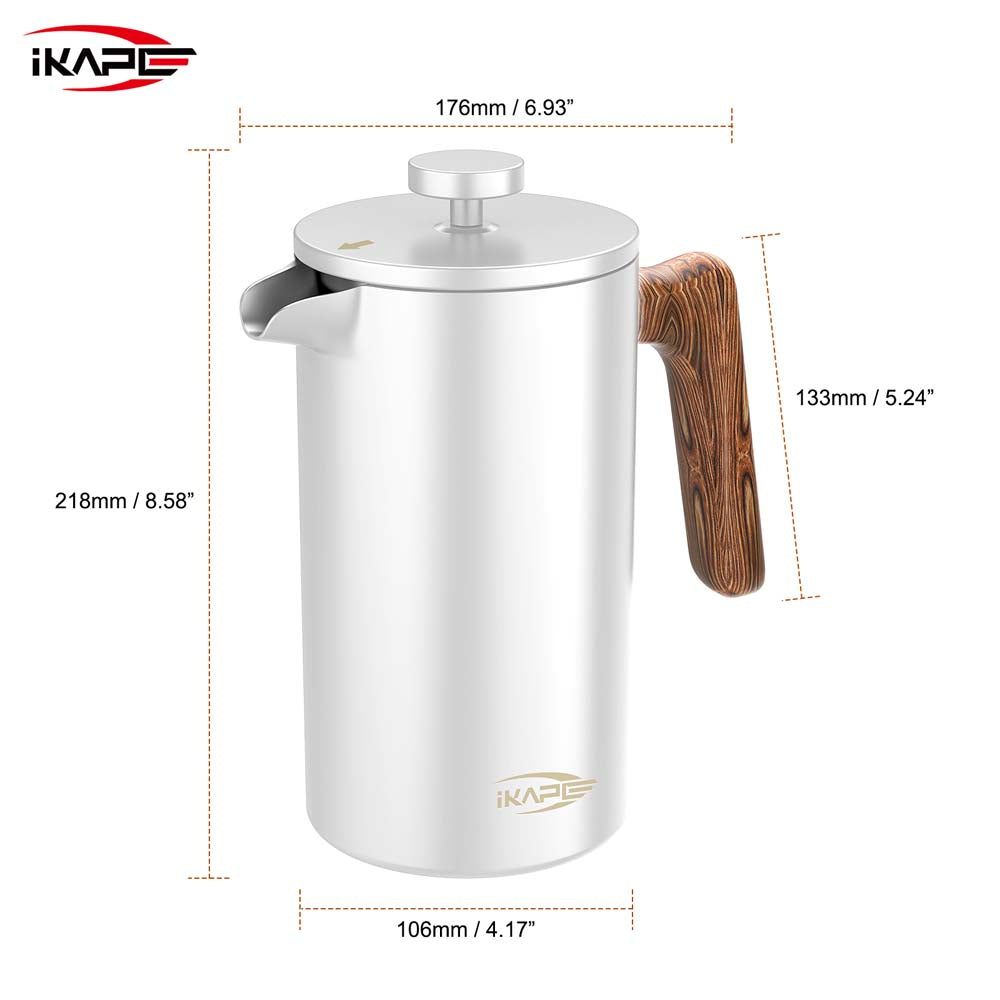 IKAPE Coffee French Press Coffee Maker