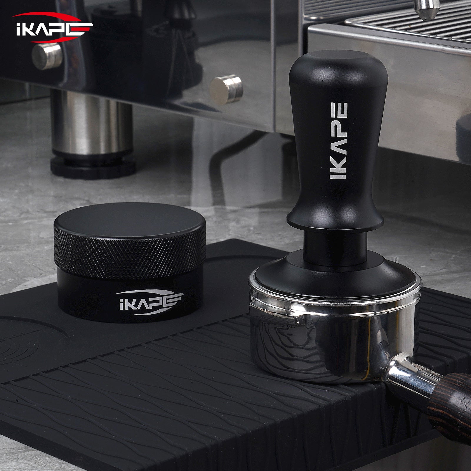 IKAPE Espresso Tamper Distributor Sets(All Black)