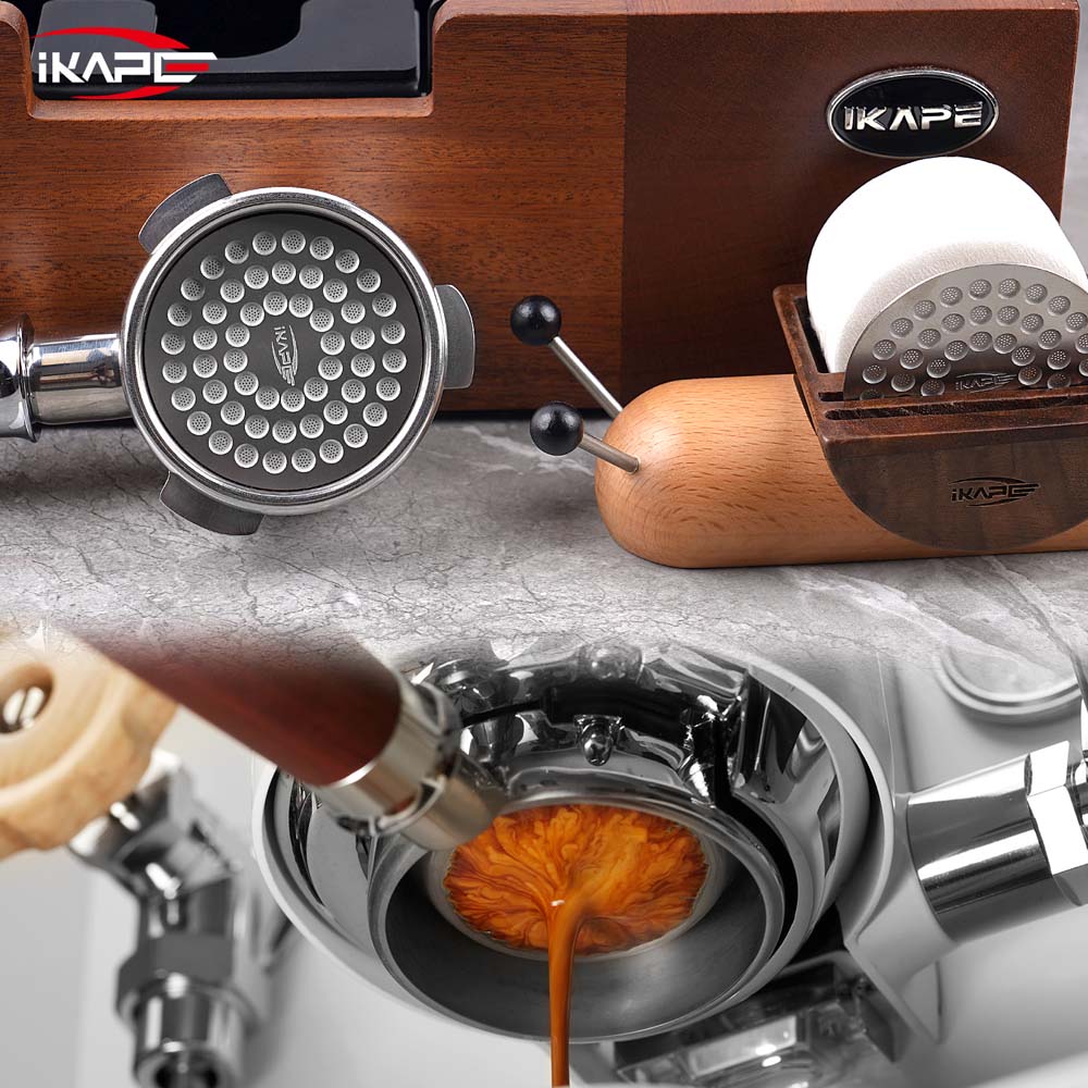 IKAPE Espresso Products, Snail Organizer, 100pcs paper Fliter, 2 pcs Ultra-thin puck screens