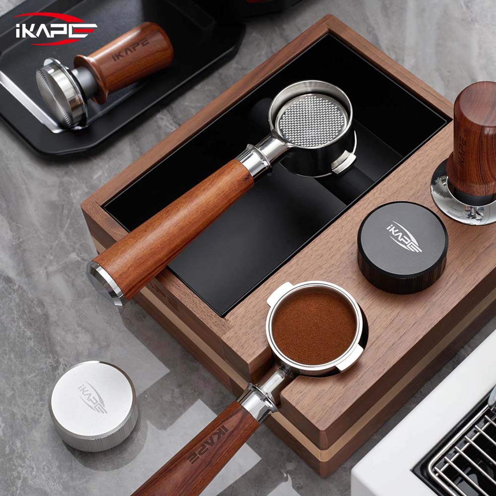 IKAPE Coffee Distributor, Adjustable Depth Espresso Distributor with Scale