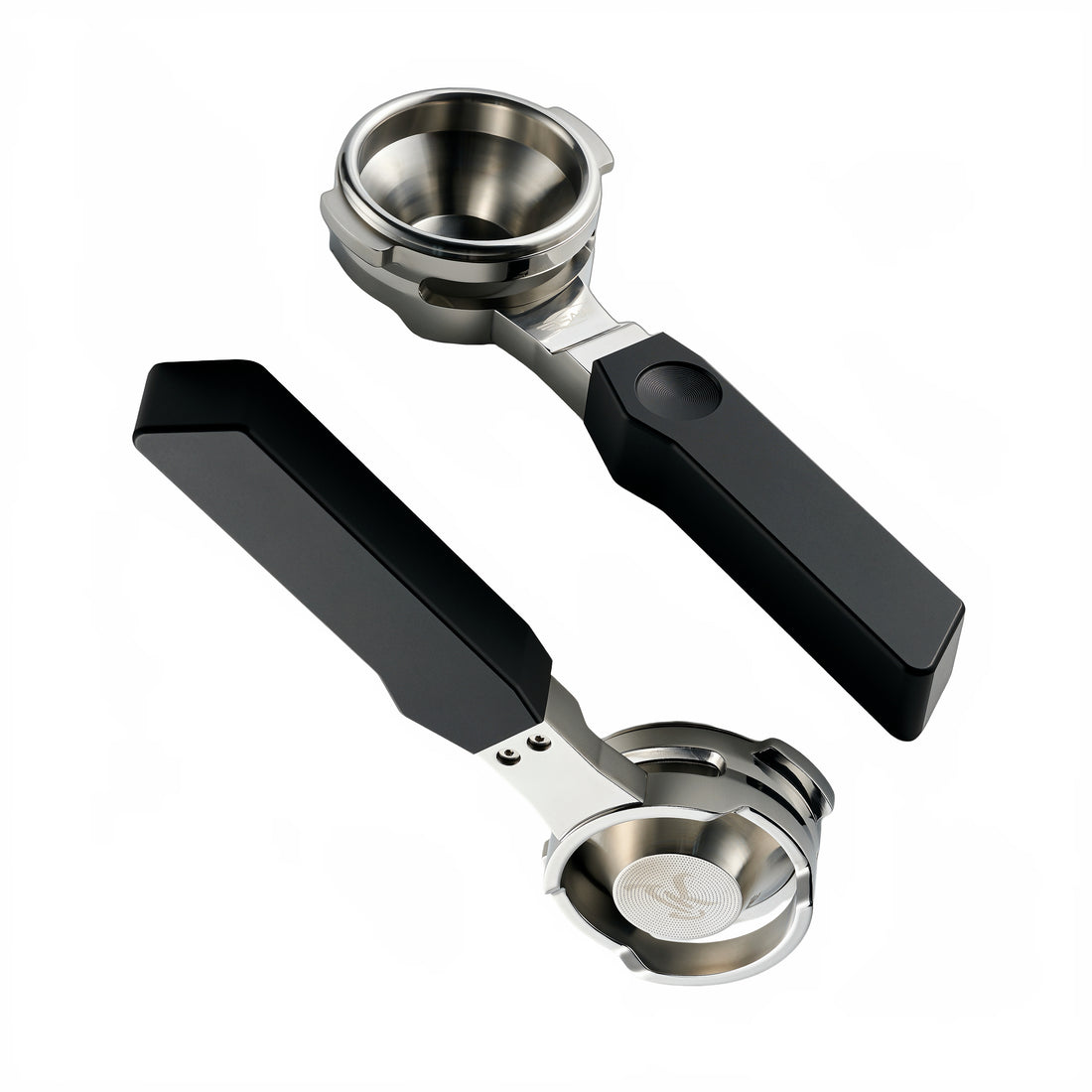 IKAPE Flat-bottom Bottomless Portafilter with Variable Diameter Basket - Polaris