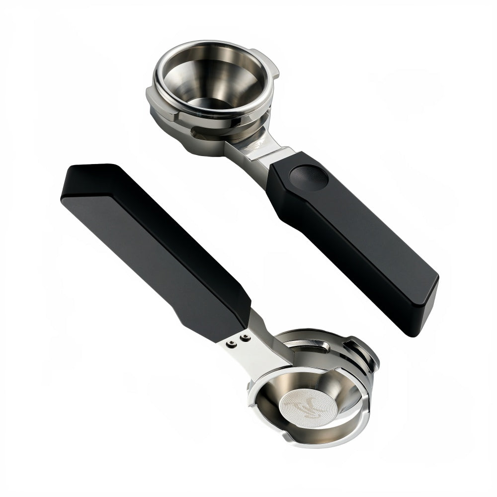 IKAPE Flat-bottom Bottomless Portafilter with Variable Diameter Basket - Polaris