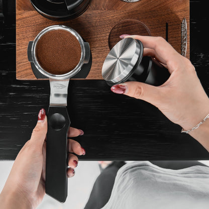 IKAPE Flat-bottom Bottomless Portafilter with Variable Diameter Basket - Polaris