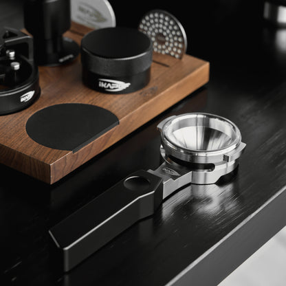IKAPE Flat-bottom Bottomless Portafilter with Variable Diameter Basket - Polaris
