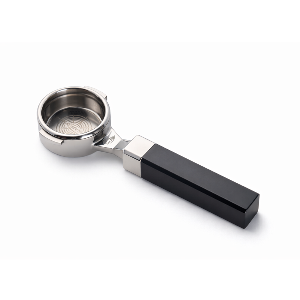 IKAPE Flat-Base E61 Bottomless Portafilter with High-Extraction Basket-CUBOID