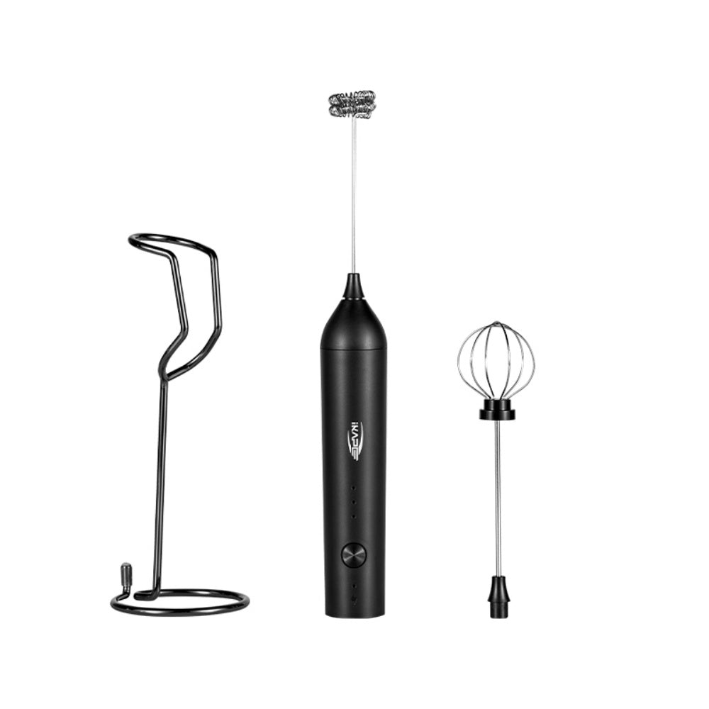 IKAPE Handheld Electric Milk Frother - Professional Coffee Foam Maker
