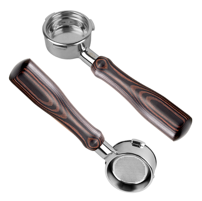 IKAPE Espresso Bottomless Portafilter Colorful Wooden Handle-Hantom