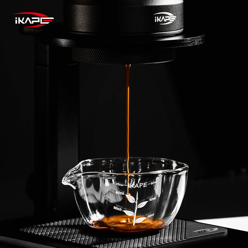 IKAPE Espresso Measuring Cup - Glass Petal