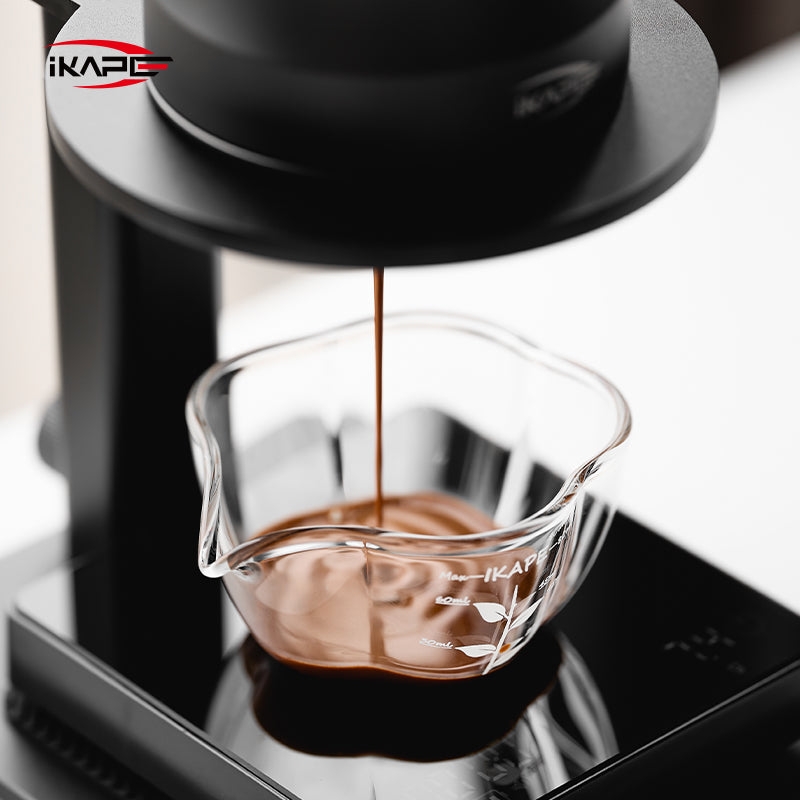 IKAPE Espresso Measuring Cup - Glass Petal