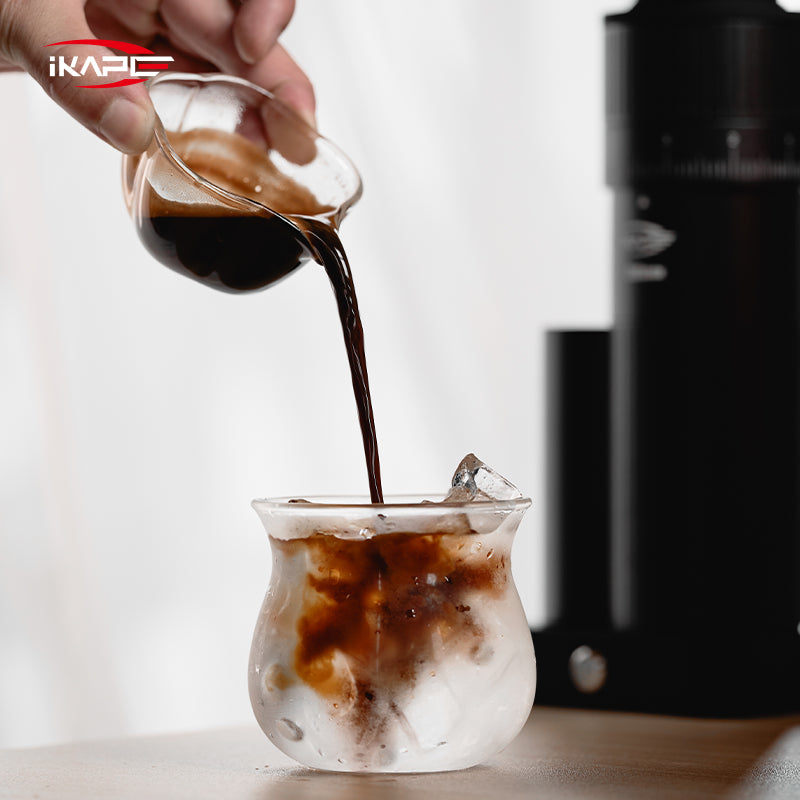 IKAPE Espresso Measuring Cup - Glass Petal