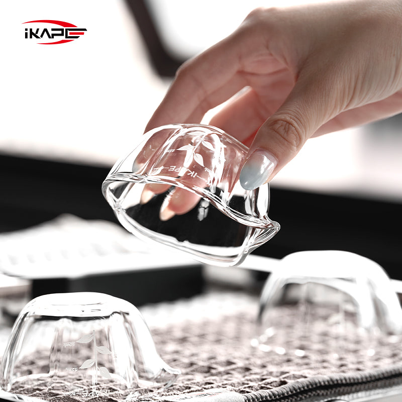 IKAPE Espresso Measuring Cup - Glass Petal