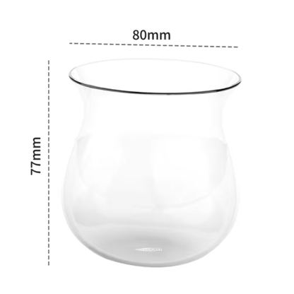 IKAPE Coffee Clear Glass Sense Cup With 10.15oz/300ml