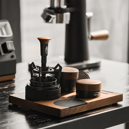 Walnut-Espresso-Puck-Prep-Set-tamper-and-distributor