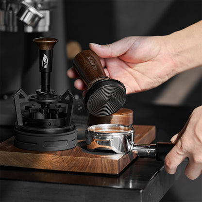 IKAPE Complete Walnut Espresso Puck Prep Set