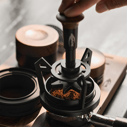 IKAPE Complete Walnut Espresso Puck Prep Set