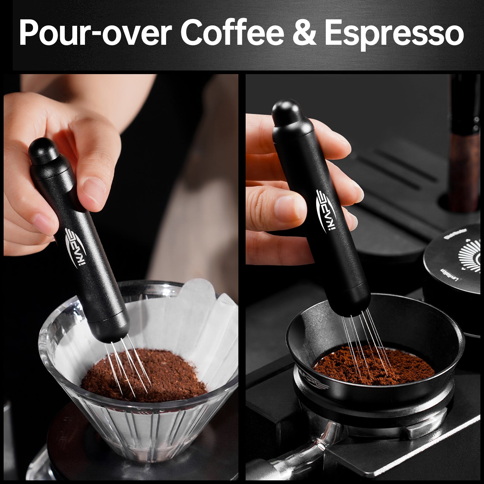IKAPE Retractable Coffee WDT Tool With Stand