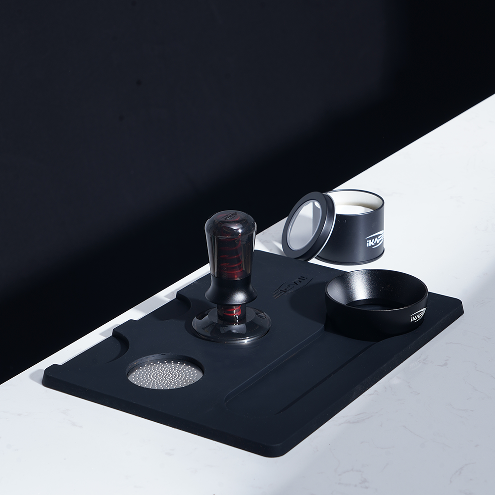 IKAPE V1 Coffee Tamper Mat and Puck Screen Set