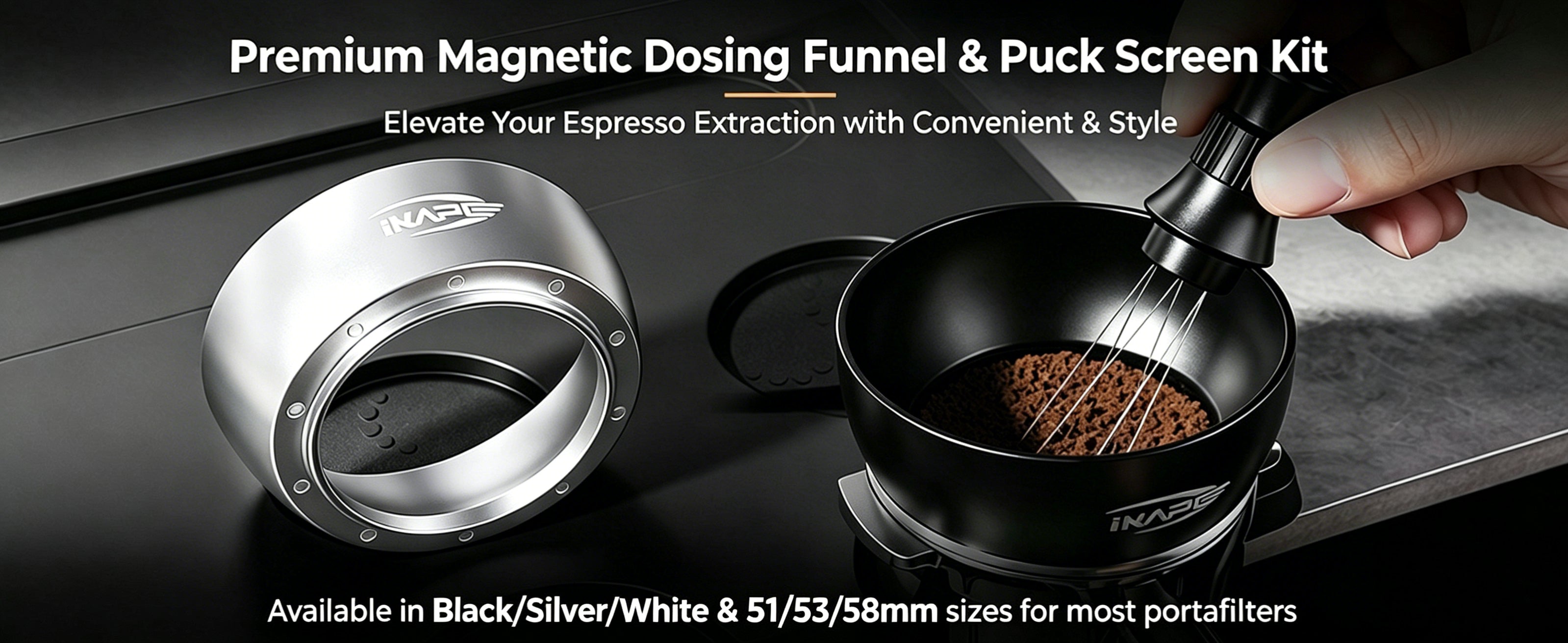 IKAPE V2 Espresso Magnetic Dosing Funnel