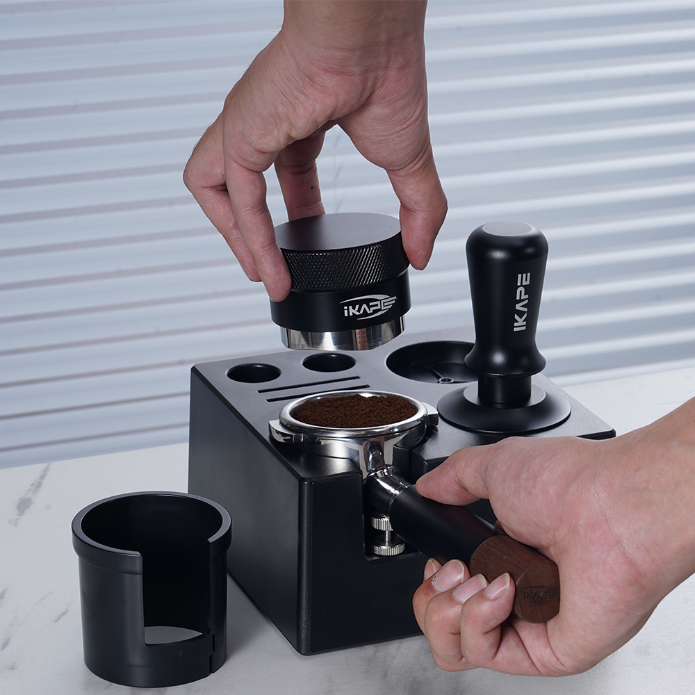 IKAPE ABS Tamper Base With Coffee Tamper Distributor Kit