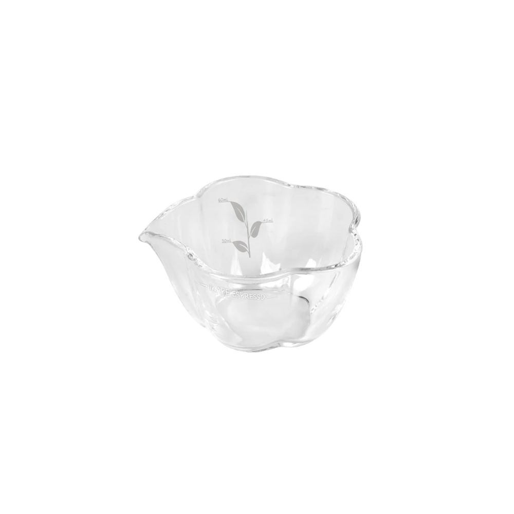 IKAPE Espresso Measuring Cup - Glass Petal