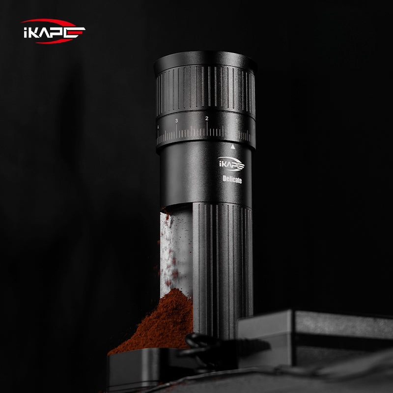 IKAPE Electric Coffee Grinder,Adjustable Burr Mill (Plug-in version)