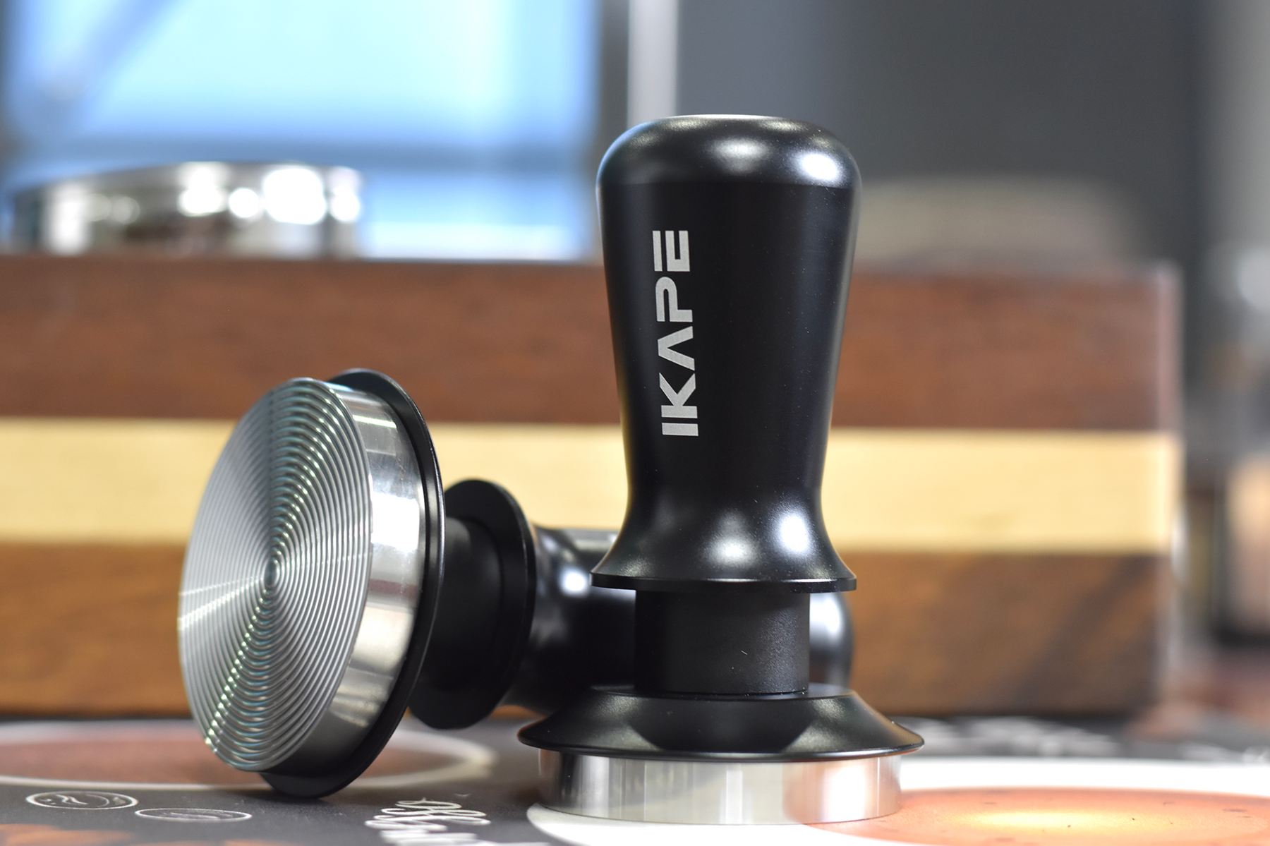 IKAPE 58mm Espresso Tamper, Premium Barista Coffee Tamper with Calibrated  Spring Loaded, 100% Stainless Steel Base Tamper Compatible with Espresso