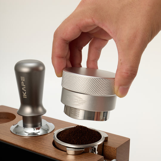 IKAPE Coffee Distributor, Espresso Gravity Distributor, Silver