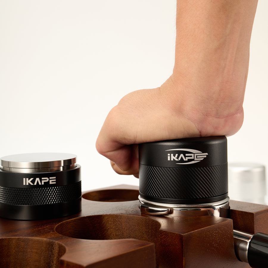 IKAPE V4 Espresso Calibrated Tamper, Coffee Plam Tamper with Spring Lo