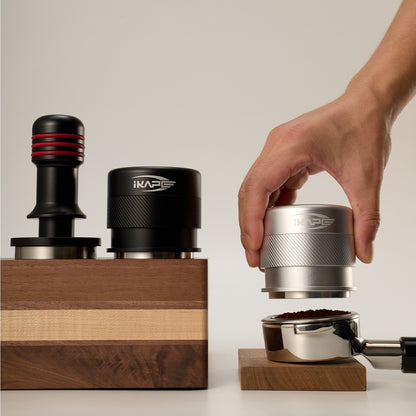 IKAPE V4 Espresso Calibrated Tamper, Coffee Plam Tamper with Spring Loaded