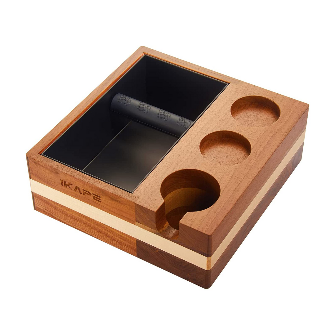 IKAPE Espresso V1 Knock Box, Espresso Accessories Organizer Box