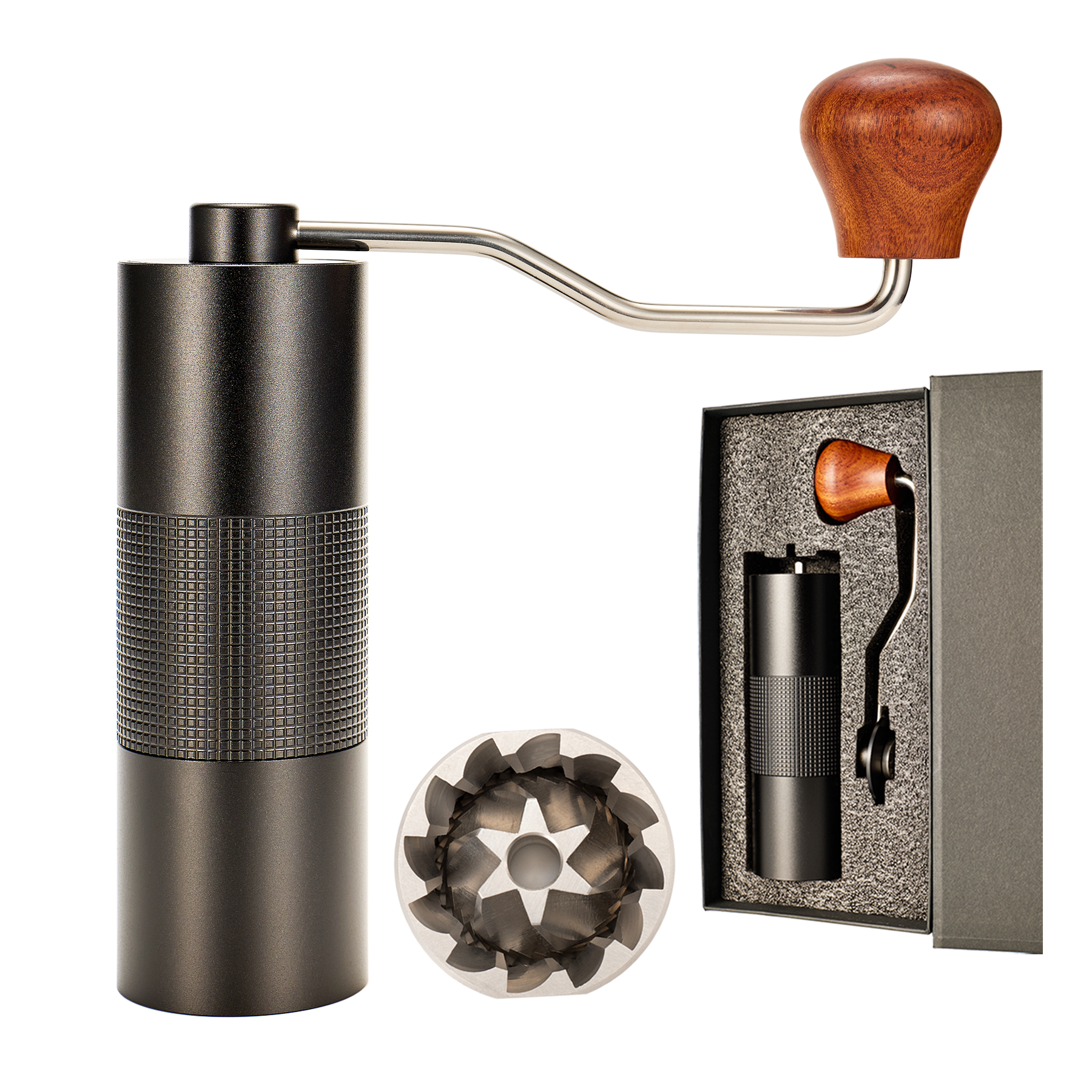 Manual Coffee Grinder Premium Hand Coffee Grinder with Conical Hexagonal Burr