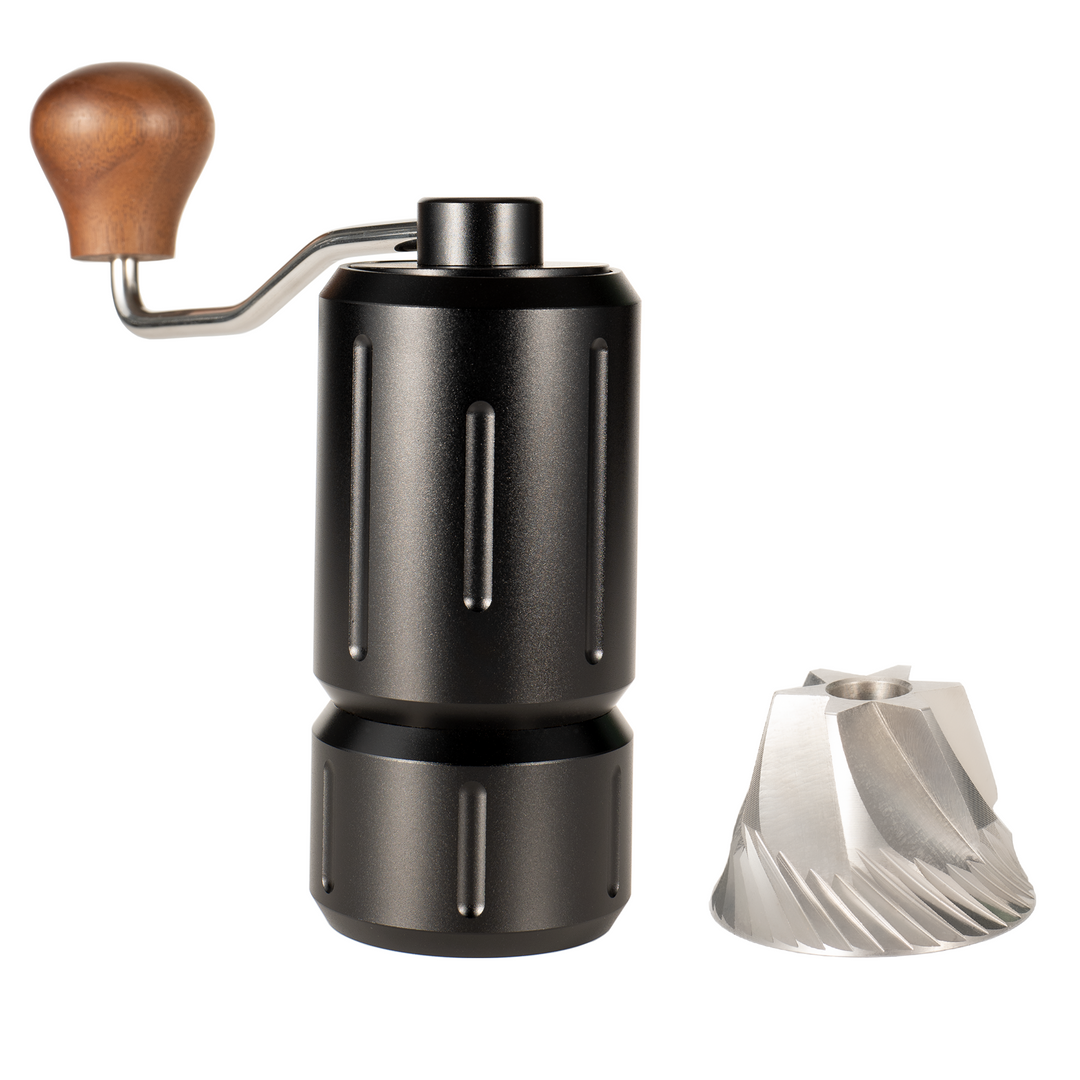 Conical Ceramic Burr Coffee Grinder - Electric Slow Grinder As Manual, with Adapter, Upgraded Grinding Bin - for Espresso, Pour Over, Drip